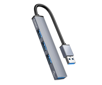 Hub USB Orico USB-A - 1x USB-A 3.1, 3x USB-A 2.0 AH-A13-GY-BP